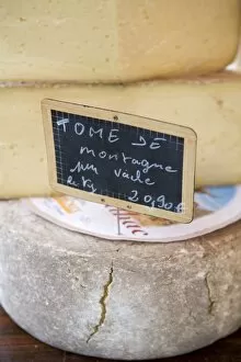 Produce Gallery: Cheese at Market, Sarlat, Dordogne, France, France
