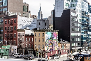 Highline Prints: Chelsea Square Market, from The Highline, Manhattan, New York City, New York, USA