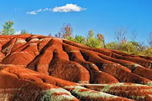 Geological Feature Prints: Cheltenham Badlands on the Niagara Esacrpment is an UNESCO World Biosphere Reserve near Caledon