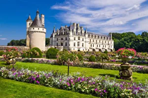 Loire Valley Gallery: Chenonceau castle, Loire department, France