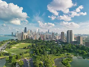 Mid West Prints: Chicago Skyline, Chicago, Illinois, USA