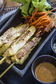Ao Nang Prints: Chicken Satay, Railay Peninsula, Krabi Province, Thailand