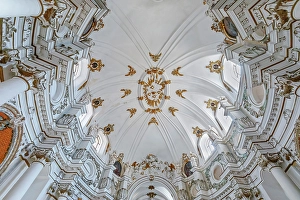 Historic Building Prints: Chiesa di Santa Chiara interior, Noto, Noto Valley, Sicily, Italy