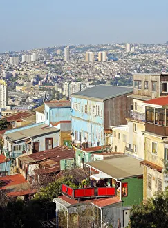 Chile, Cityscape of Valparaiso