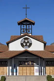 Central Chile Prints: Chile, Los Andes, Santuario de Santa Teresita de Los Andes, memorial church