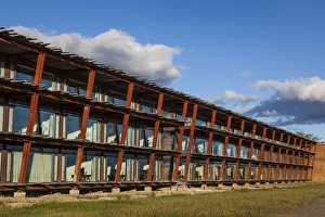 Chile, Magallanes Region, Puerto Natales, Puerto Bories, exterior of The Singular Hotel