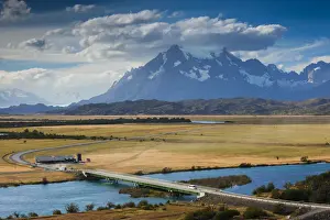 Chile, Magallanes Region, Torres del Paine National Park, Villa Serrano landscape