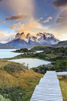 Chile, Patagonia, Torres del Paine National Park (UNESCO Site), Lake Pehoe