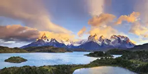 Chile, Patagonia, Torres del Paine National Park (UNESCO Site), Lake Pehoe