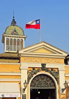 Central Market Prints: Chile, Santiago, View of the Mercado Central