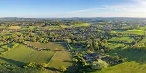 Surrey Prints: Chilworth, North Downs, Surrey, England, UK