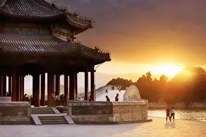 China, Beijing, the Summer Palace, Seventeen Arches Bridge