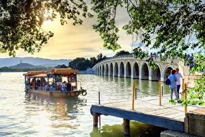China, Beijing, the Summer Palace, Seventeen Arches Bridge