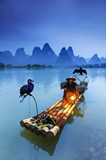 Scenics Prints: China, Guangxi province, Xingping village along River Li