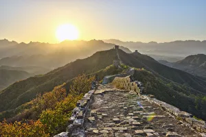 Simatai Prints: China, Hebei Province, Luanping County, Jinshanling, Great Wall of China (UNESCO World