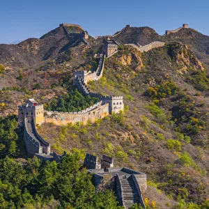 Wall Prints: China, Hebei Province, Luanping County, Jinshanling, Great Wall of China (UNESCO World