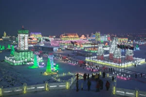 Images Dated 4th August 2008: China, Heilongjiang, Harbin, Haerbin Ice and Snow World Festival