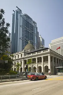 Hsbc Building Prints: China, Hong Kong, Central, Legislative Council Building & HSBC Building