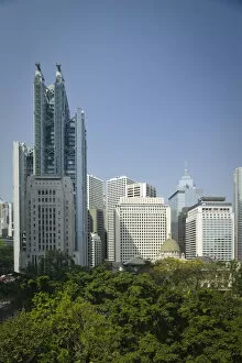 China, Hong Kong, Central, Statue Square, Office Buildings
