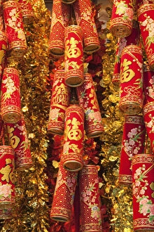 Images Dated 14th April 2011: China, Hong Kong, Chinese New Year Decorations