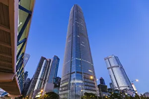 China, Hong Kong, City Skyline and International Finance Centre Building (IFC)