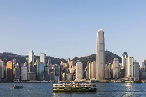 Images Dated 8th February 2018: China, Hong Kong, City Skyline and Star Ferry