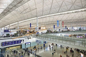 Airport Gallery: China, Hong Kong, Interior of Hong Kong International Airport