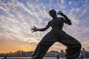 Tsim Sha Tsui Gallery: China, Hong Kong, Kowloon, Tsim Sha Tsui, Avenue of the Stars, Bruce Lee Statue