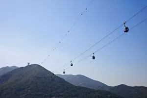 China, Hong Kong, Lantau, Ngong Ping Cable Cars