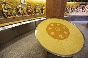 Images Dated 13th March 2012: China, Hong Kong, Tsuen Wan, Yuen Yuen Institute, Chinese Zodiac Chart and Chinese