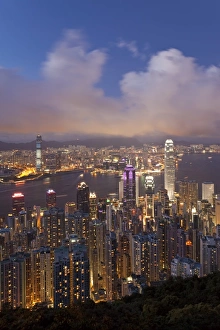 Victoria Peak Prints: China, Hong Kong, view from Victoria Peak