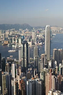 Images Dated 6th November 2009: China, Hong Kong, view from Victoria Peak