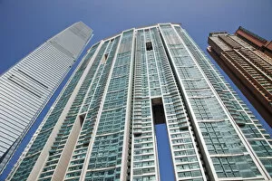 China, Hong Kong, West Kowloon, Hi-rise Apartments and International Commerce Centre