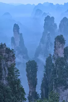 Images Dated 3rd June 2019: China, Hunan Province, Wulingyuan, Wuling Mountain