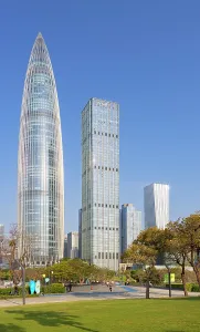 Business District Prints: China Resources Building and Andaz Hotel from Talent Park