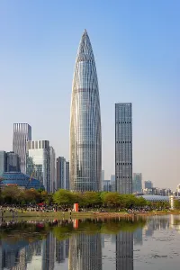 Business District Prints: China Resources Building and Talent Park, Shenzhen Bay, Shenzhen, Guangdong, China