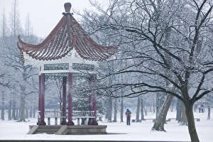 China, Shandong Province, Qingdao, Old Town, Luxun Park pagoda