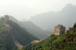 Tianjin Prints: China, Tianjin, Taipinzhai. The section of Chinas Great Wall from Taipinzhai to Huangyaguan is among its