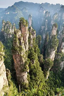 Hunan Prints: China, Zhonghua, Hunan, Zhangjiajie National Forest Park