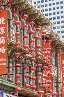 Images Dated 1st June 2020: Chinatown decorations, San Francisco. California, USA