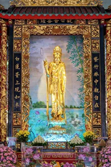 China Town Prints: Chinese Buddhist temple at the Thian Fah Foundation, Chinatown, Bangkok, Thailand