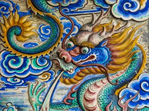 Chinese Temple, George Town, Penang Island, Malaysiamural