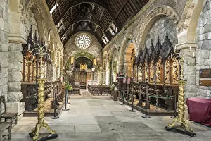 Inside Gallery: Choir of St Conan`s Church on Loch Awe, Dalmally, Aryll and Bute, Scotland, Great Britain
