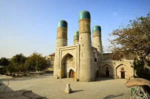 Chor Minor Madrassah. Bukhara, a UNESCO World Heritage Site. Uzbekistan