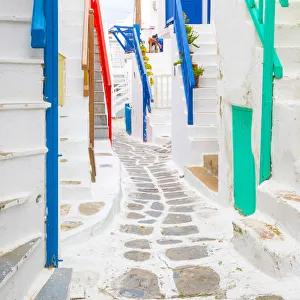 Mediterranean Collection: Chora (Mykonos Town), Mykonos, Cyclades Islands, Greece