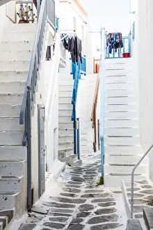 Images Dated 10th October 2018: Chora (Mykonos Town), Mykonos, Cyclades Islands, Greece