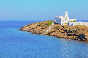 Aegean Sea Collection: Chrisopigi monastery, Sifnos Island, Cyclades Islands, Greece