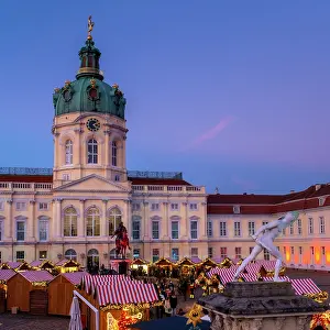 Charlottenburg Prints: Christmas Market, Charlottenburg Palace, Berlin, Germany