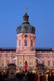 Charlottenburg Prints: Christmas Market, Charlottenburg Palace, Berlin, Germany