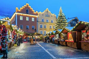 Sterzing Prints: Christmas market, Sterzing-Vipiteno, South Tyrol, Italy